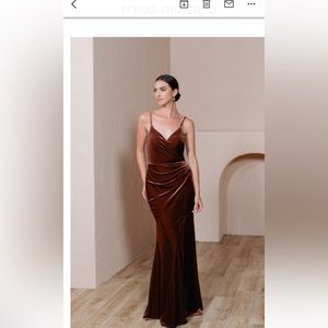 Revelry velvet Rory dress in Terracotta perfect condition!